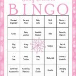 Winter Baby Bingo Cards Printable Download Prefilled