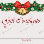 12 Beautiful Christmas Gift Certificate Templates For Word