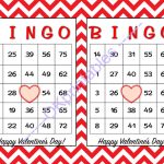 30 Happy Valentines Day Bingo Cards By Okprintables On