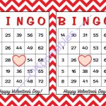 30 Happy Valentines Day Bingo Cards By Okprintables On