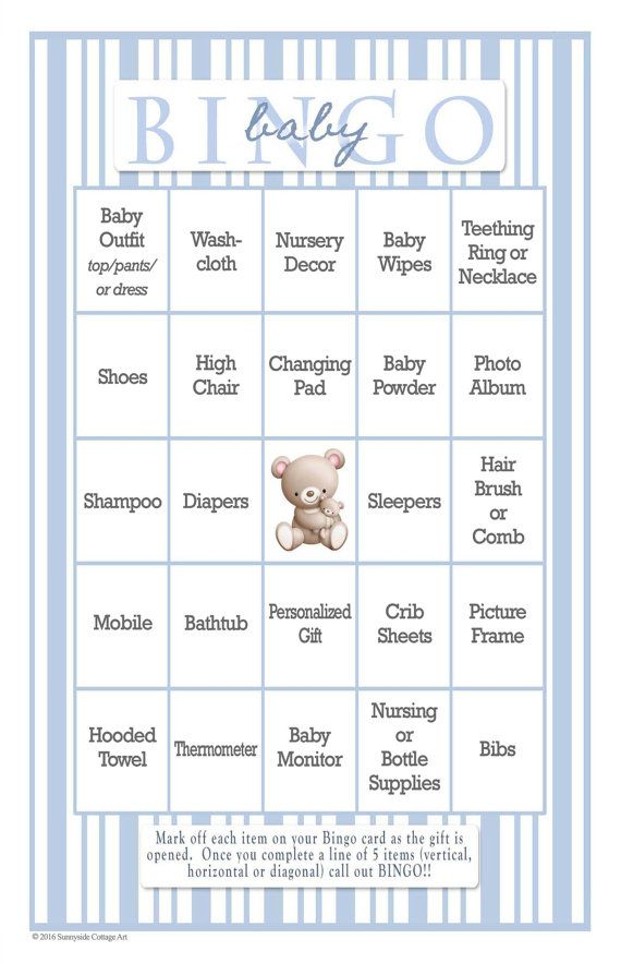 36 Card Baby BINGO Baby Shower Bingo With Classic Vintage 