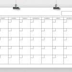 A4 Blank Calendar Page Template By Running With Foxes