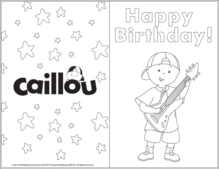 Activities Caillou