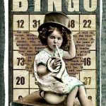 Altered Art Bingo Cards With Vintage Children For Tags Or