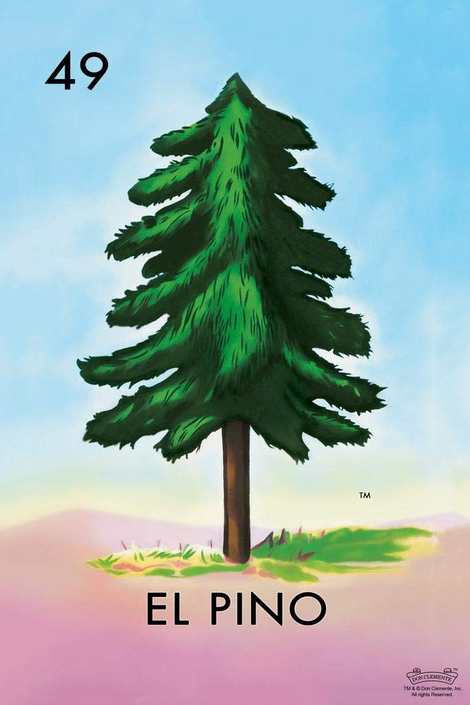 Amazon 49 El Pino Pine Tree Loteria Card Mexican 