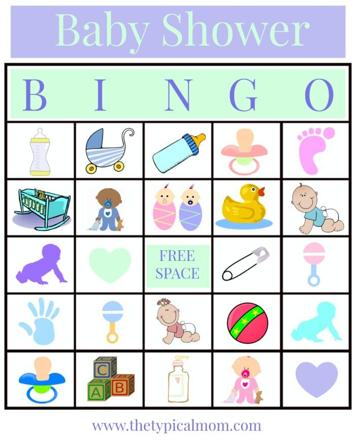 Baby Shower Bingo The Typical Mom