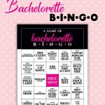 Bachelorette BINGO Party Game PRINTABLE INSTANT Download
