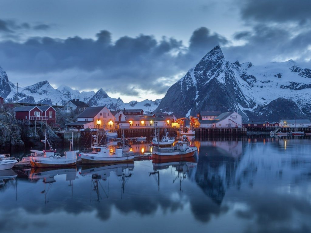 Beautiful Scenery Moskenes Norway Desktop Hd Wallpaper 