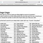 Better fundraising ideas Has List Of 100 Calls Bingo