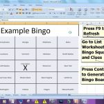 Bingo Card Generator Microsoft Excel Free Download YouTube