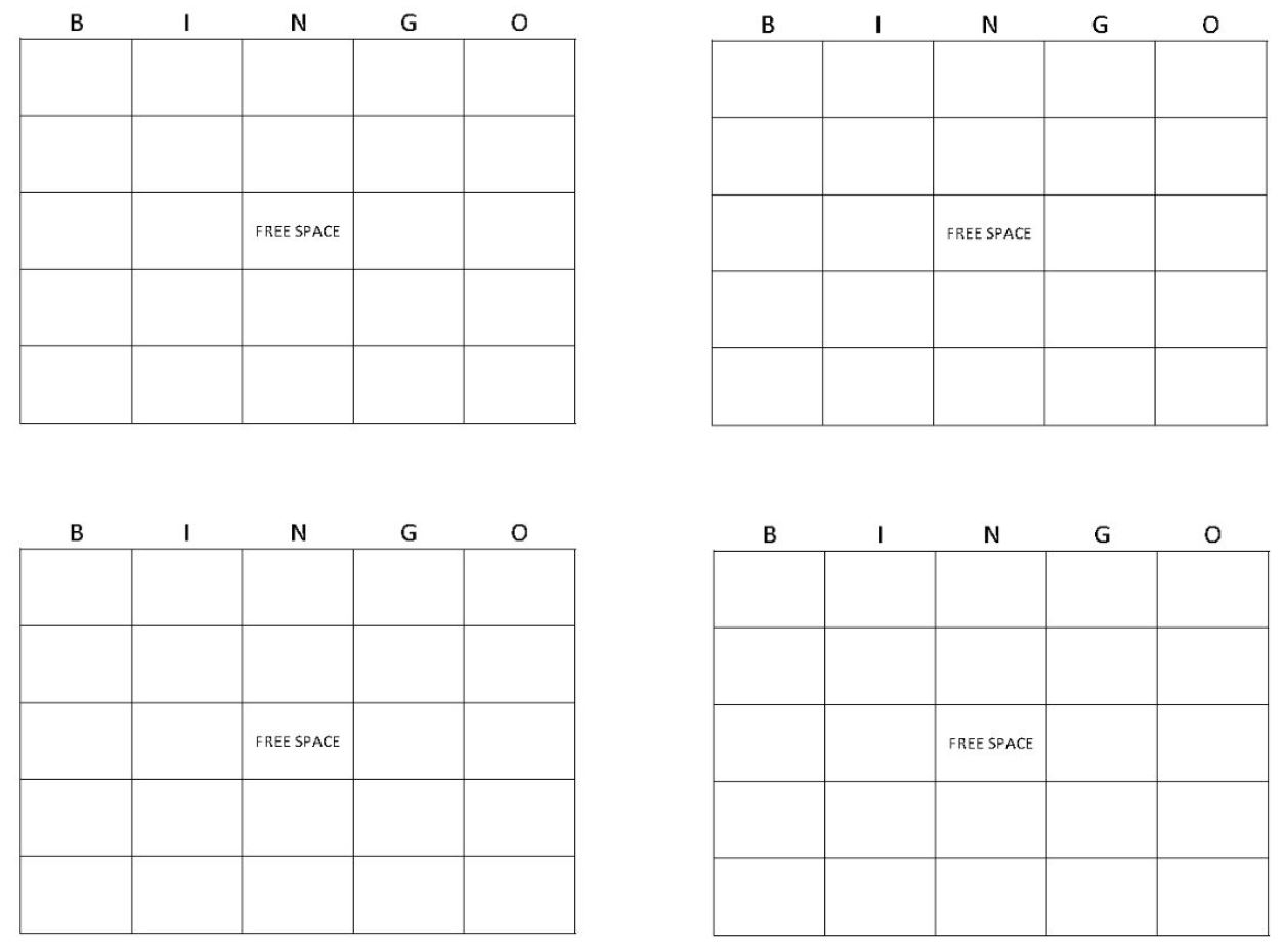 Bingo Cards Bingo Templates Free Bingo Card