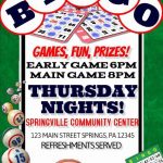 Bingo Flyer Template Free Best Of Bingo Template Party