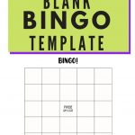 Blank BINGO Template FREE Printable Bingo Template