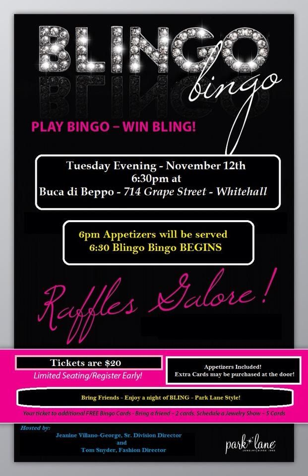 BLINGO BINGO In November RESERVE NIW Paparazzi 