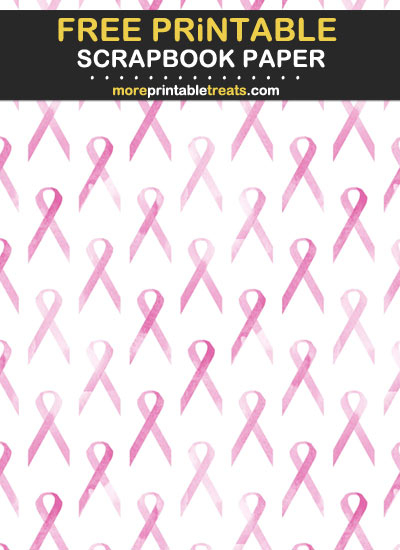 Breast Cancer Awareness Scrapbook Paper