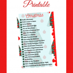 Christmas Bucket List Printable For Festive Holiday Fun