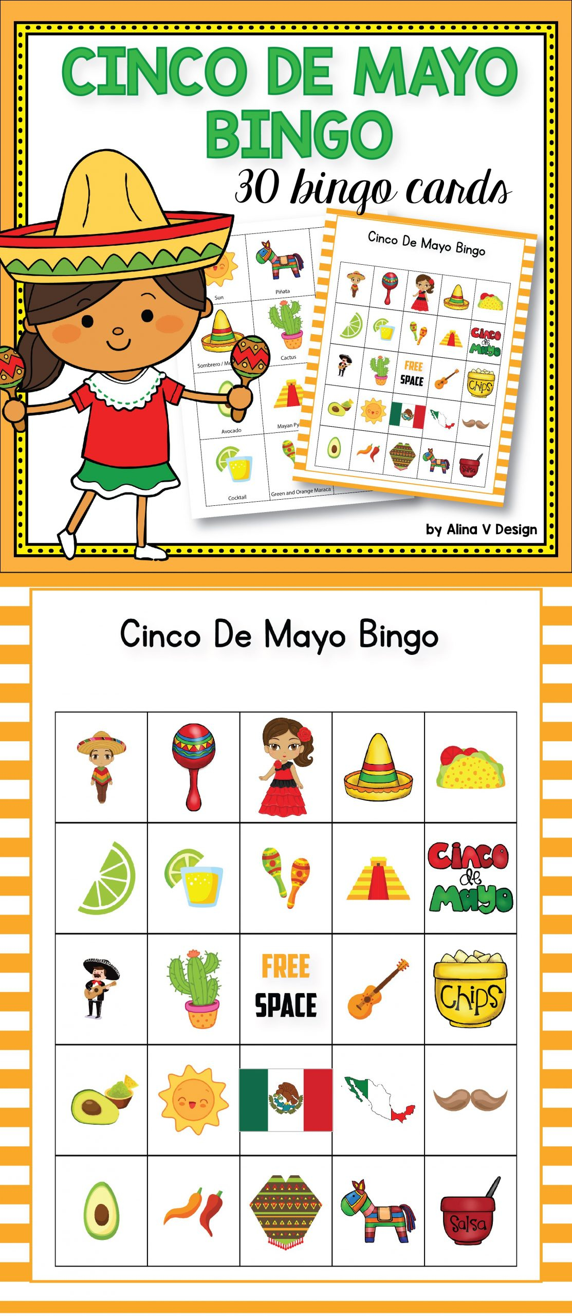 Cinco De Mayo Printable Bingo Cards Printable Bingo Cards