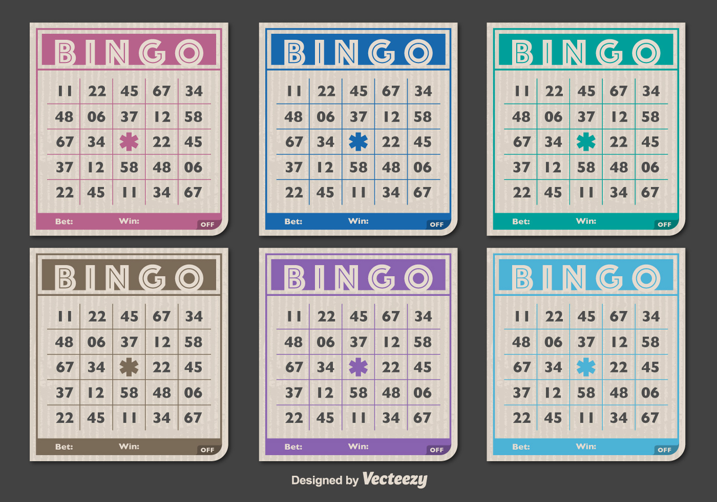 Classic Bingo Cards Download Free Vector Art Stock 