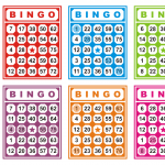 Colorful Bingo Cards Free Vector Download Free Vector