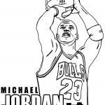Coloring Page Of Michael Jordan 23 Throws The Ball To