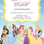 CUSTOM PHOTO Invitations Disney Princess Birthday