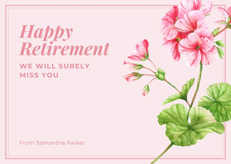 Customize 41 Retirement Cards Templates Online Canva