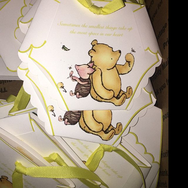 DIY Diaper Winnie The Pooh Invitation Template With Etsy