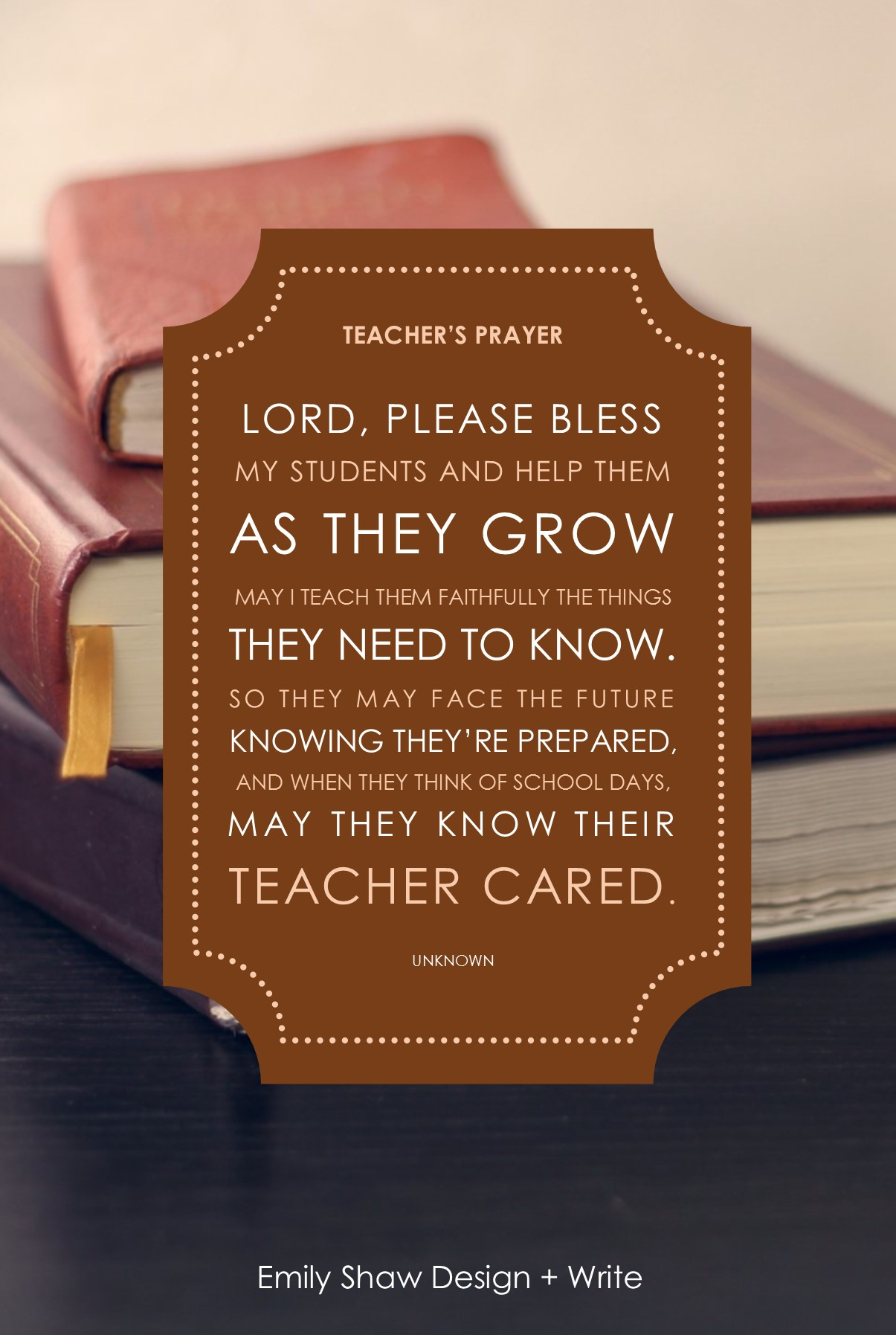 DIY Teacher s Prayer Gift Australian Catholic Mums