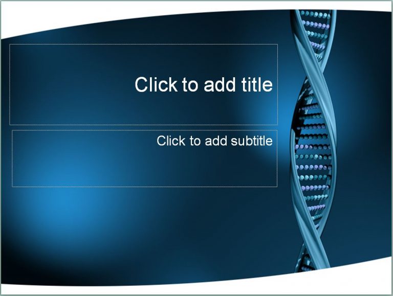 DNA Template DNA PowerPoint Template