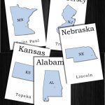 Download All 50 States And Capitals Flashcards With State