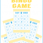 Download This Free Printable Baby Shower Bingo For Boys