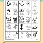 Easter Bingo Cards Printable Bingo Cards Black And White