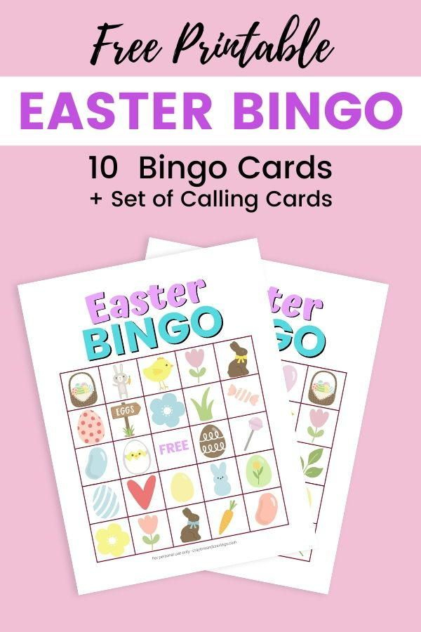 Easter Bingo Free Printable Easter Bingo Easter Bingo