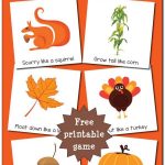 Fall Gross Motor Movement Game free Printable Fall