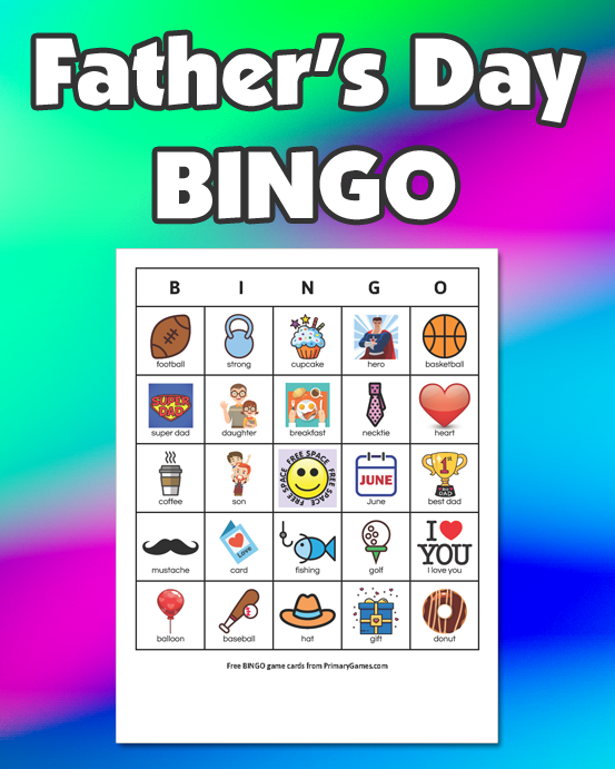 Father s Day BINGO Game FREE Printable Game From 