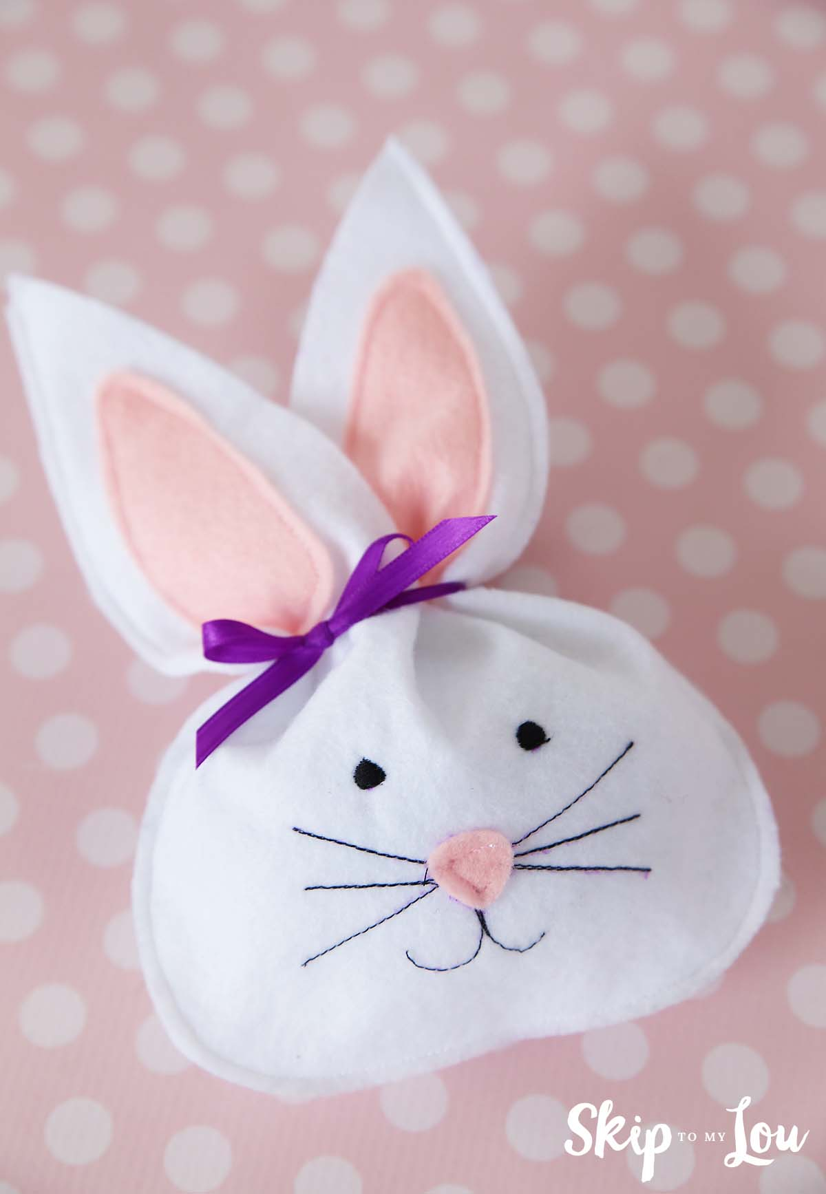 Felt Bunny Treat Bag Skip To My Lou