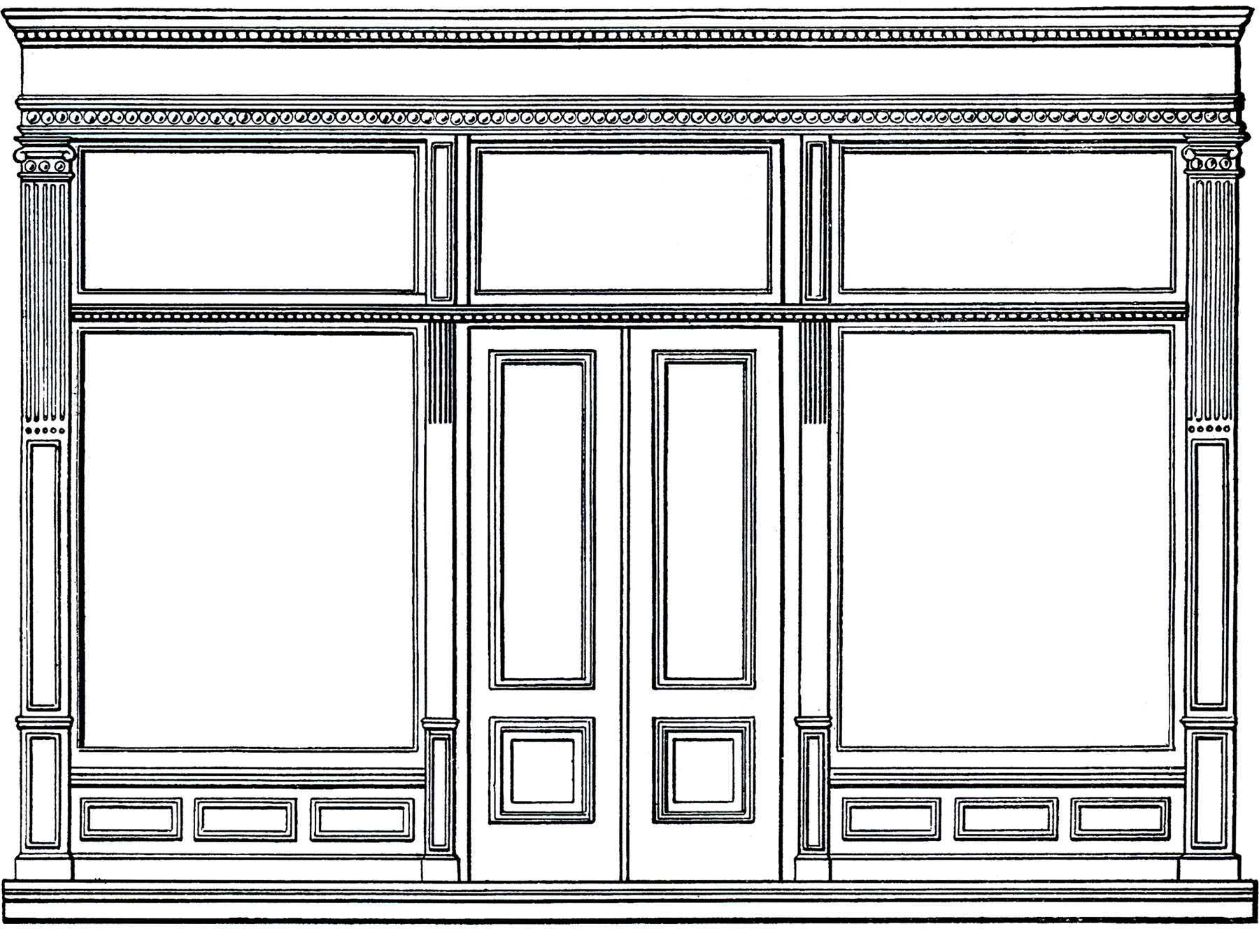 Free Architecture Clip Art Store Front The Graphics Fairy