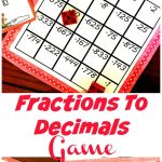FREE Printable And Low Prep Fraction To Decimal Game