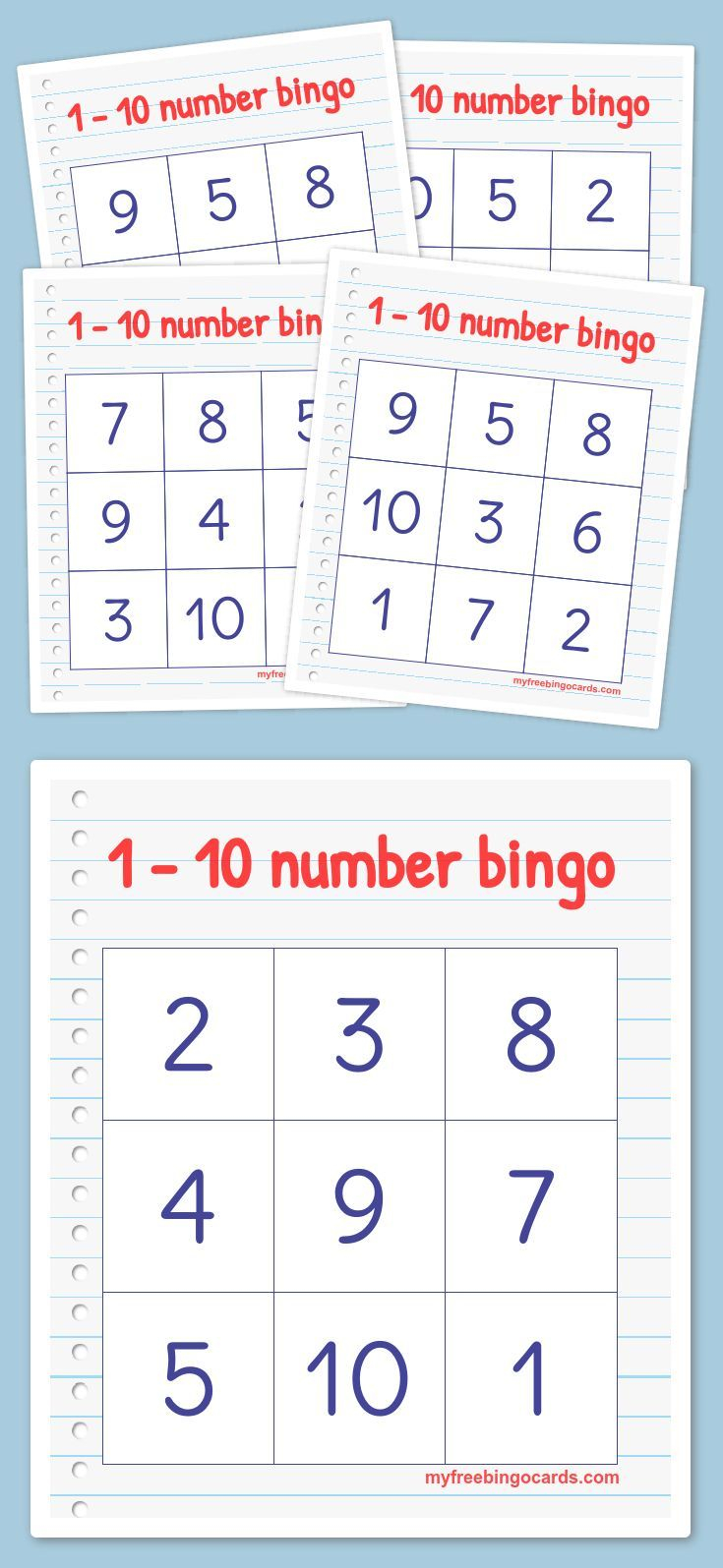 Free Printable And Virtual Bingo Cards Preschool Math