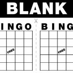 Free Printable Blank Bingo Cards Template Free Bingo