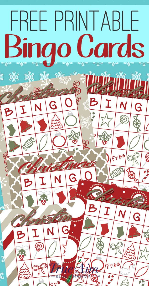 Free Printable Christmas Bingo Game Christmas Bingo 
