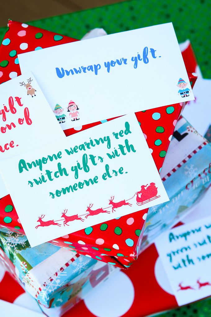 Free Printable Gift Exchange Card Game Gift Card 