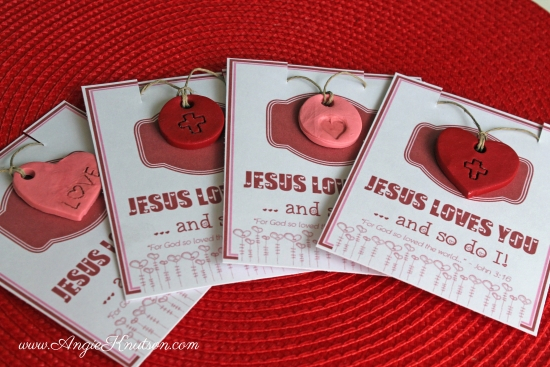 FREE Printable Jesus Loves You Valentine And DIY 