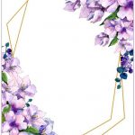 FREE Printable Purple Floral Invitation Templates