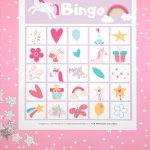 Free Printable Unicorn Bingo Game Happiness Is Homemade
