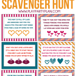 Free Printable Valentine s Day Scavenger Hunt Kids