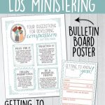 Free Relief Society Ministering Printables Bulletin Board