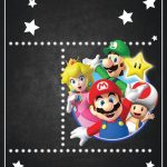 FREE Super Mario Chalkboard Invitation Template Super