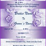 Free Wedding Invitation Template Free Word Templates