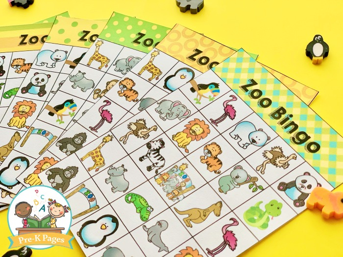 Free Zoo Animal Bingo Game Printable For Preschool And Pre 